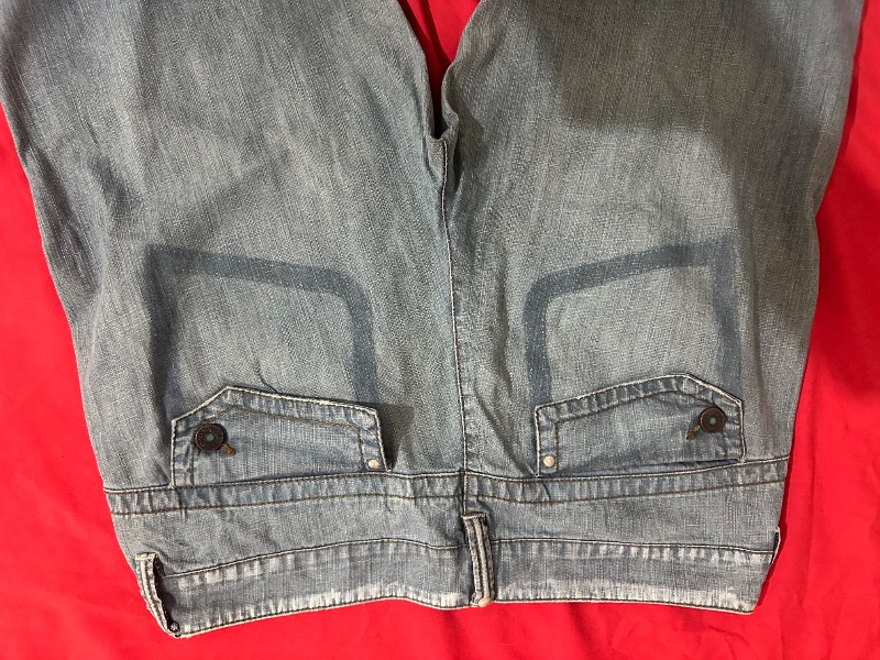 Close up of jeans fabric