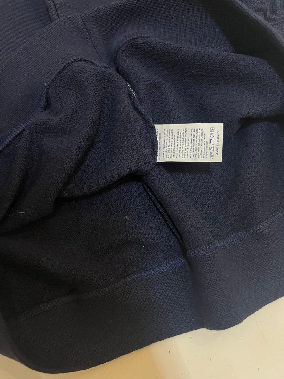 Close up of jeans fabric