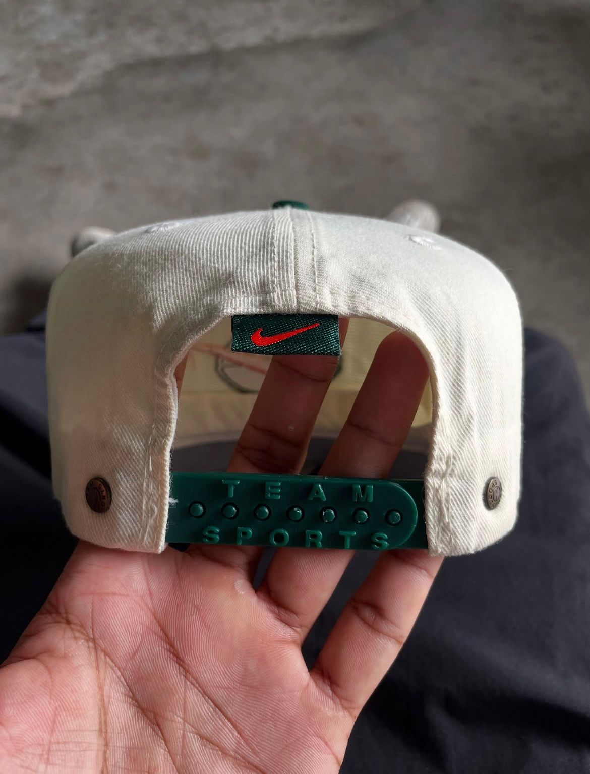 Close up of jeans fabric