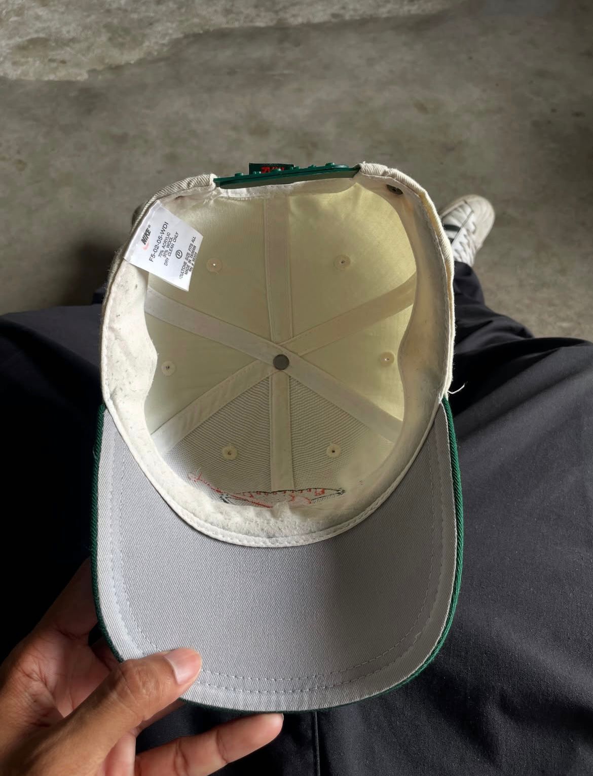 Close up of jeans fabric