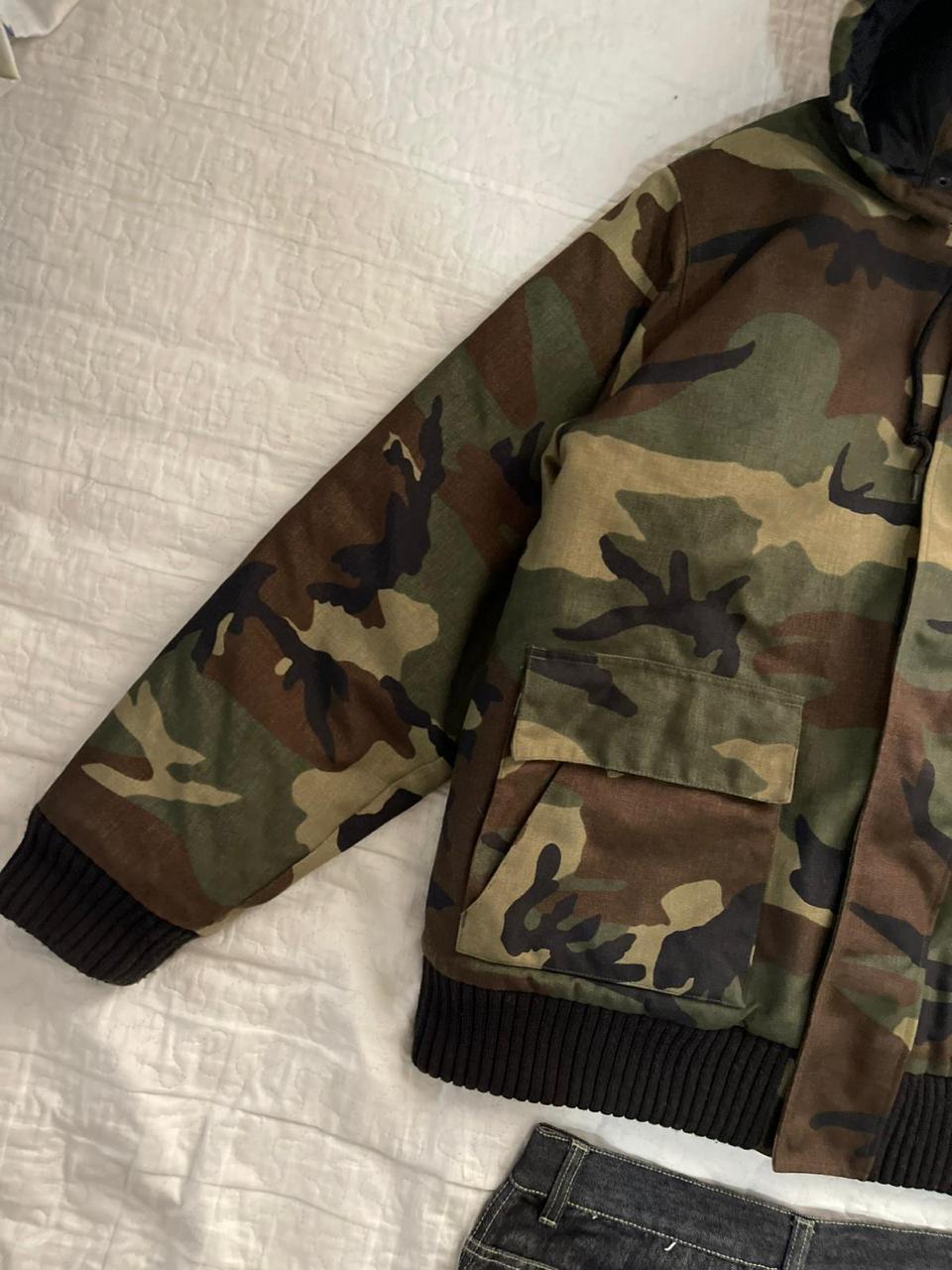 Close up of jeans fabric