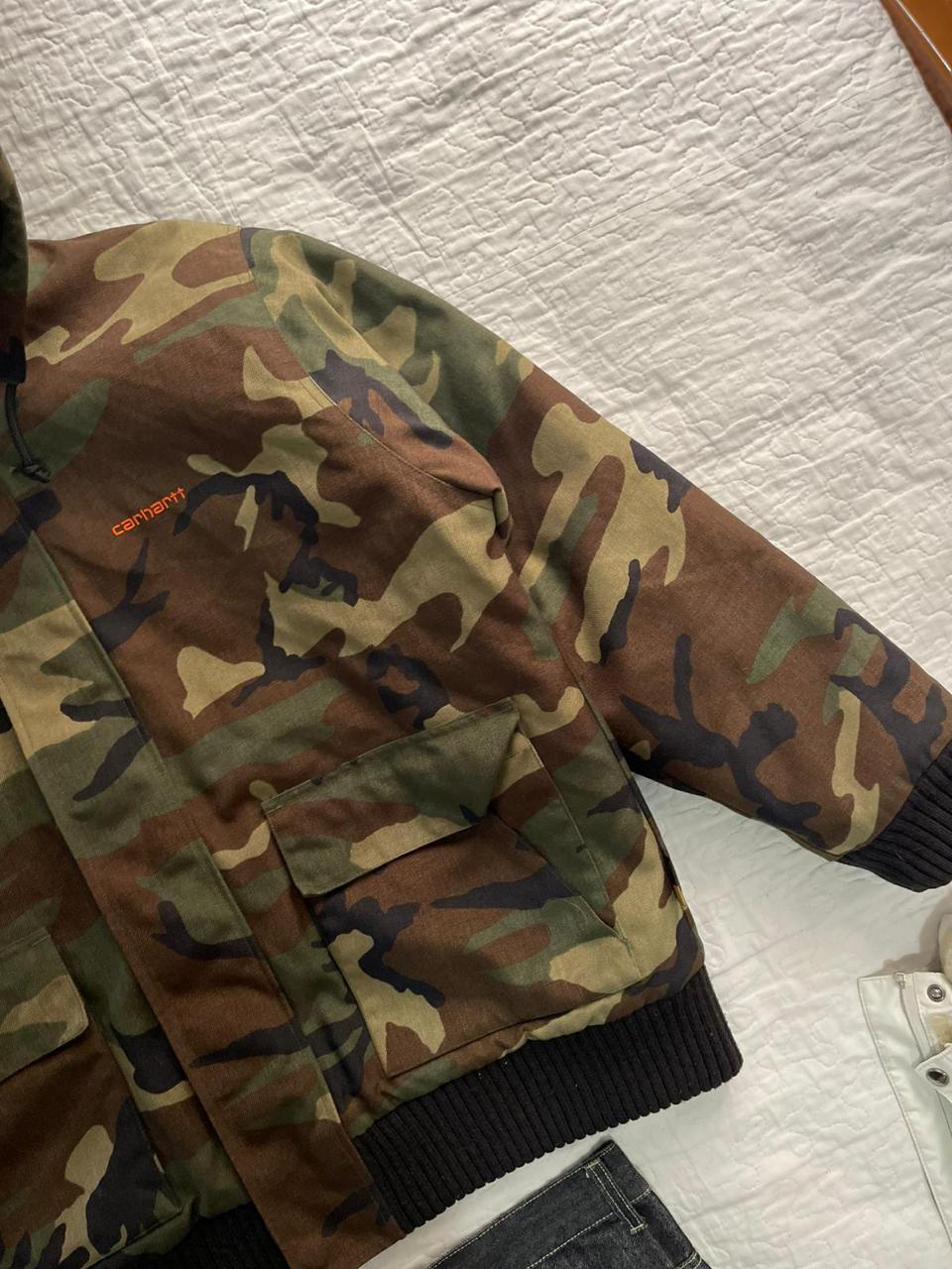 Close up of jeans fabric