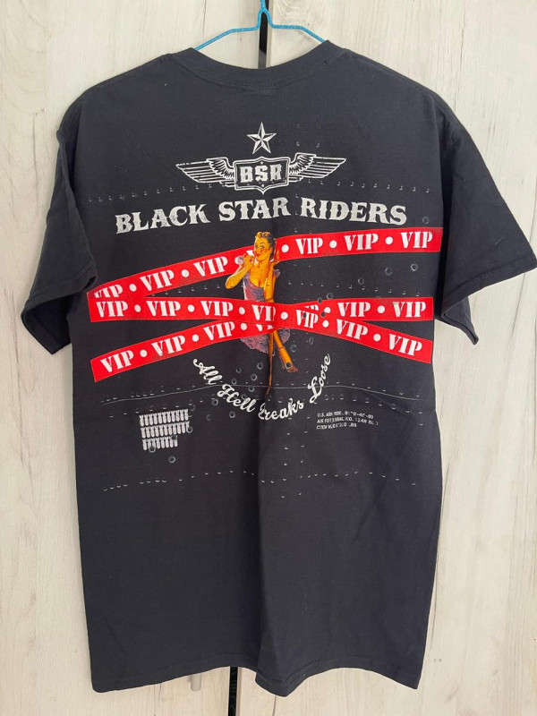 Tee black star rider
