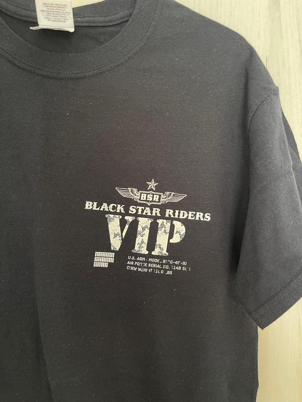 Tee black star rider